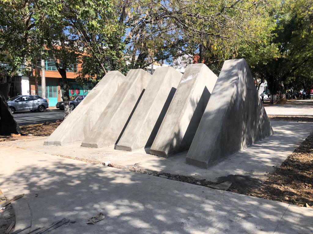Parque Lineal en Boulevard García de León, con avance del 72%