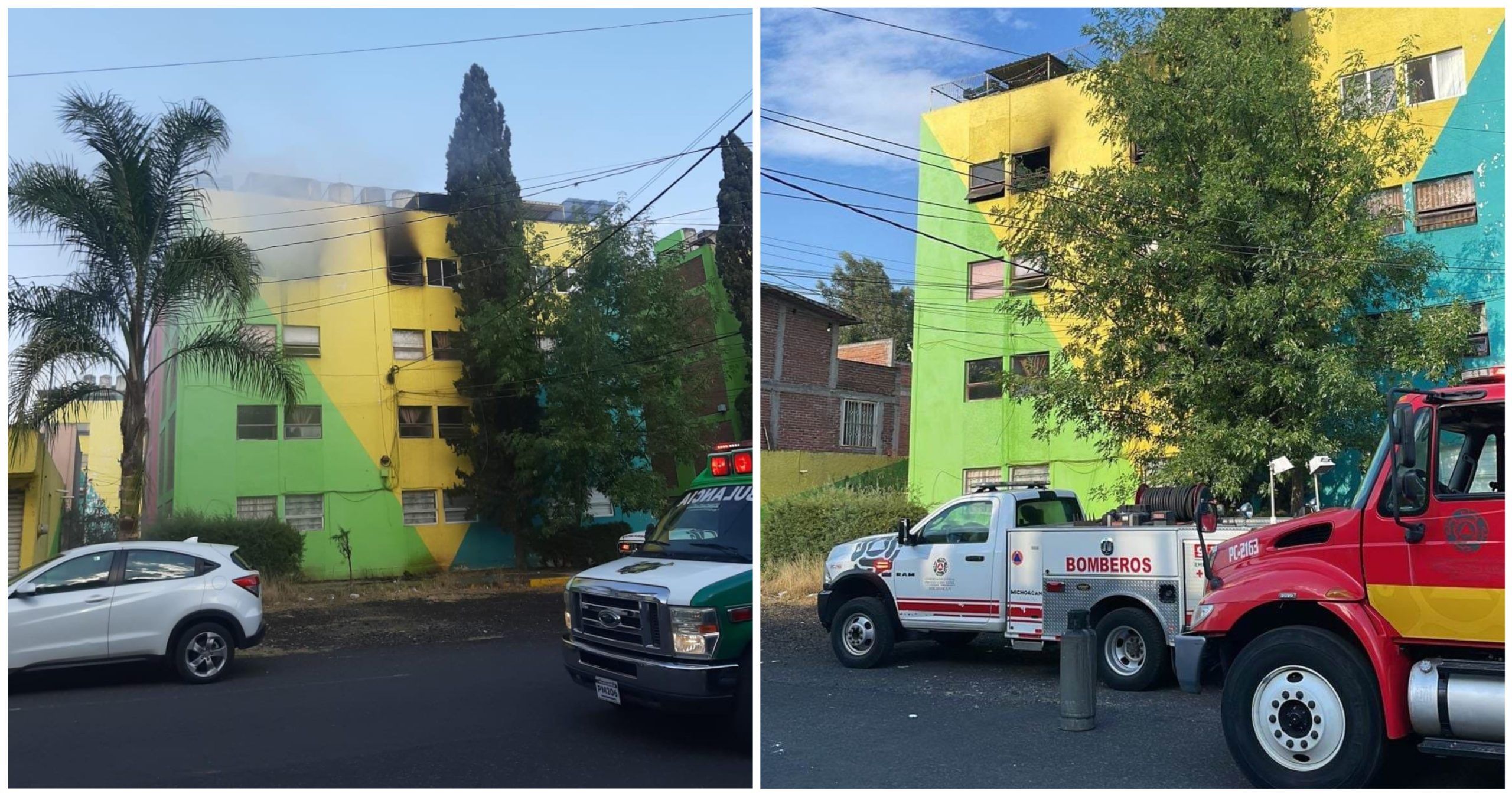 Incendio en departamento de Xangari en Morelia, deja una pérdida total