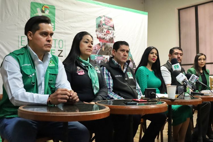 Partido Verde Michoacán, refrenda alianza con PT y Morena.