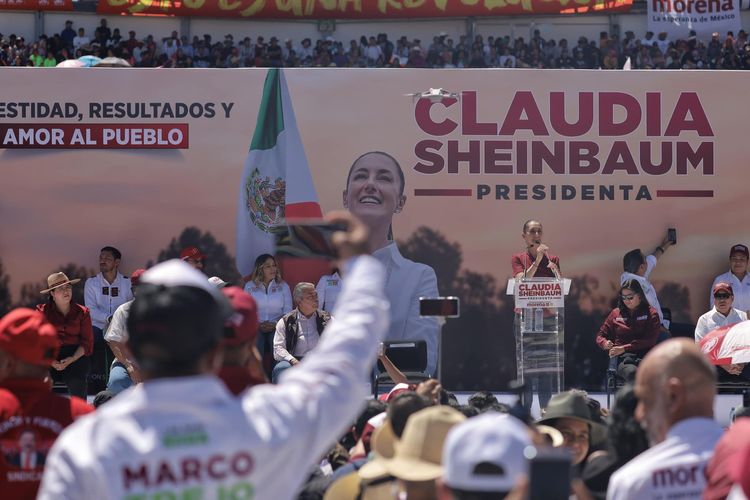 Descarta Claudia Sheinbaum narco-elección;, ante simpatizantes y militantes en el Morelos