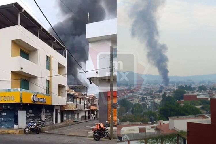 Incendio consume inmueble en el Centro de Uruapan