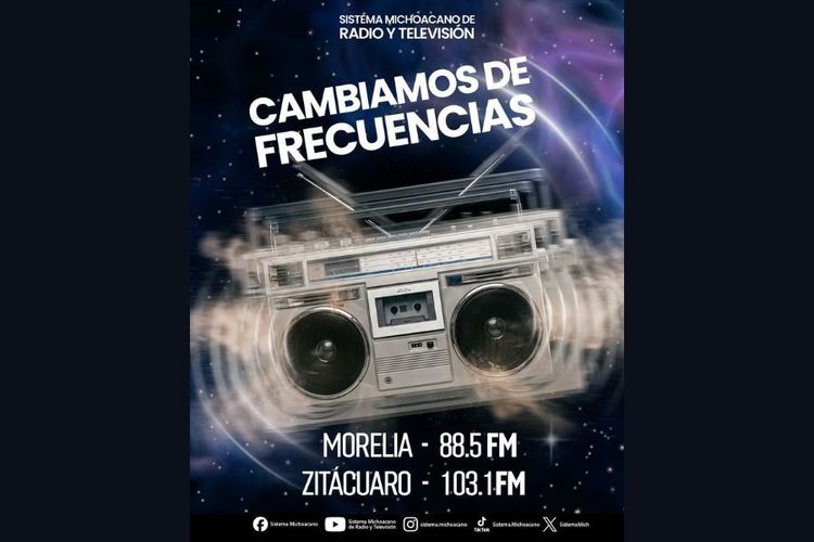 El Sistema Michoacano anuncia cambio de frecuencia en Morelia y Zitácuaro