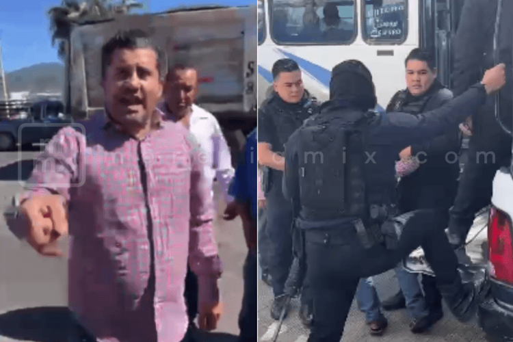Carlos Manzo y sus simpatizantes protagonizan gresca contra policías, en Uruapan
