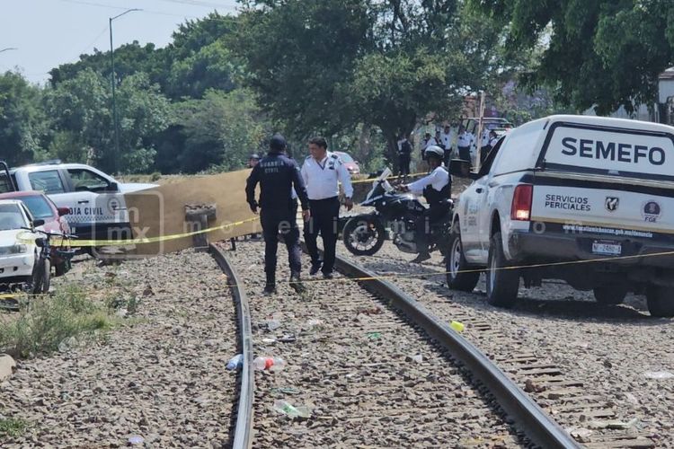 Hombre muere al ser arrollado por el tren, en Morelia 