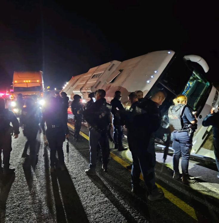 Se registra accidente de autobús en la México-Guadalajara