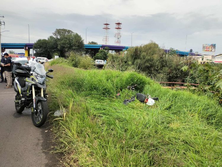 Se accidenta motociclista en la Av. Héroes Anónimos, al poniente de Morelia