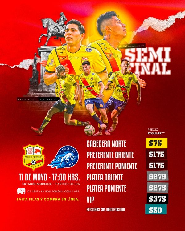Arranca la venta de boletos para la semifinal de ida en el Morelos